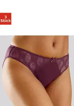 Трусики Petite Fleur (3 шт.) с красивыми кружевными вставками, белый