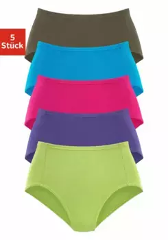 Трусики Petite Fleur (5 шт. в упаковке), из мягкого пике, зеленый