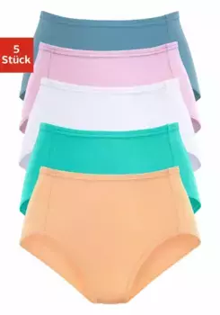 Трусики Petite Fleur (5 шт. в упаковке), из мягкого пике, белый