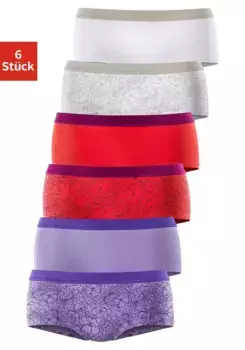 Трусики Petite Fleur (6 шт. в упаковке) из эластичного хлопка, белый