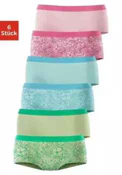 Трусики Petite Fleur (6 шт. в упаковке) из эластичного хлопка, розовый