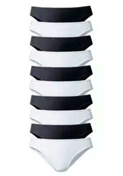 Трусики PETITE FLEUR, черно-белый