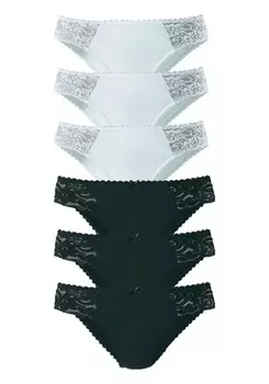 Трусики Petite Fleur, черно-белый