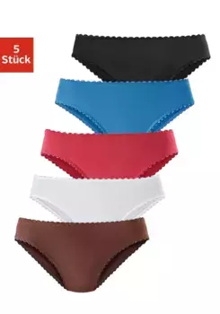 Трусики Petite Fleur Jazz (5 шт.) из мягкой микрофибры, белый