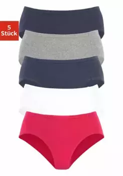 Трусики Petite Fleur Jazz (5 шт. в упаковке), из мягкого пике, белый