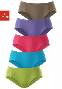 Трусики Petite Fleur Jazz (5 шт. в упаковке), из мягкого пике, зеленый