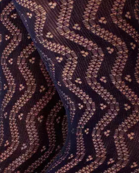 Трусики Petra с перфорацией и геометрическим узором плотностью 60 ден Hyd, темно-синий