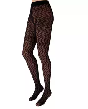 Трусики Petra с перфорацией и геометрическим узором плотностью 60 ден Hyd, черный