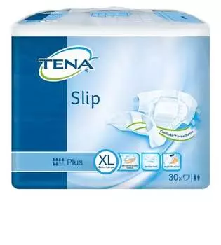 Трусики-подгузники, очень большие 120-160 см, 30 шт. Tena Slip Plus