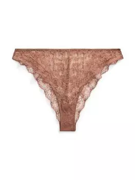 Трусики Polo Ralph Lauren Mid Rise Tanga, коричневый