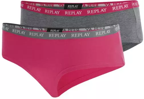 Трусики Replay "Lady Culotte Style 1 - 2шт. Набор "Водопад" (2 шт. в упаковке), серый