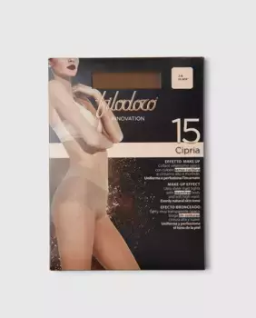 Трусики с эффектом загара плотностью 15 ден Innovation Filodoro, коричневый