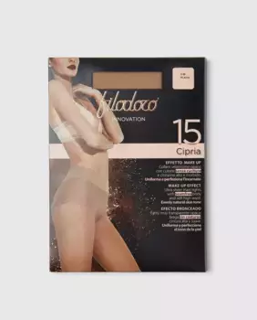 Трусики с эффектом загара плотностью 15 ден Innovation Filodoro, темно-коричневый