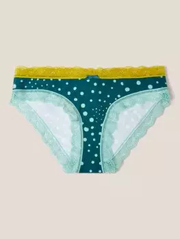Трусики с кружевной отделкой White Stuff, бирюзовый/мульти