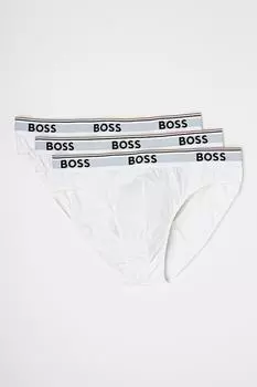 Трусики с логотипом - 3 пары Boss, белый