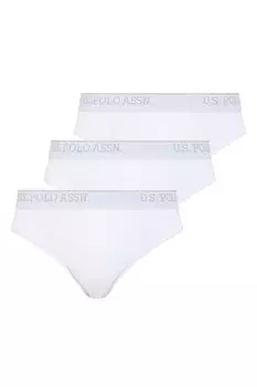 Трусики с логотипом на талии - 3 пары U S Polo Assn , белый