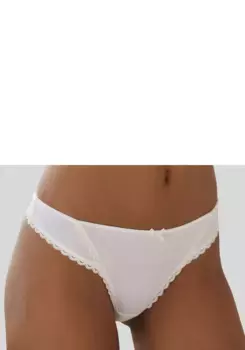 Трусики S.Oliver "Camille" с тонкой кружевной отделкой, белый