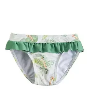 Трусики с принтом для девочки и рюшами Dadati, зеленый