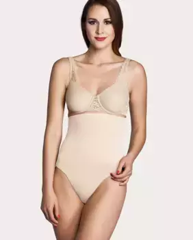 Трусики с высокой и низкой грудью, моделирующие грудь MISS PERFECT, бежевый