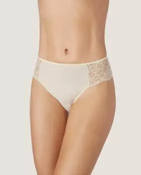 Трусики с высокой посадкой и кружевной отделкой из экологически чистой соевой ткани ZD