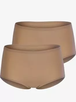 Трусики с высокой посадкой, комплект из 2 шт. Royal Lounge, бежевый