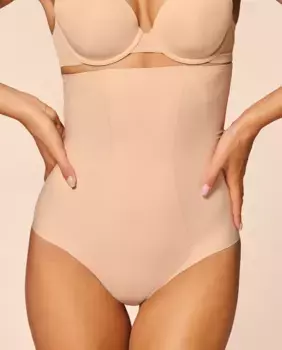 Трусики с высокой талией в стиле ретро Simone Prle, цвет Nude