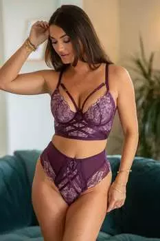 Трусики с завышенной талией для работы в нерабочее время Pour Moi, фиолетовый