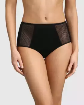 Трусики с завышенной талией из мягкой микрофибры Dim, черный