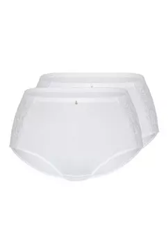 Трусики sassa FAMOUS EMBROIDERY, белый