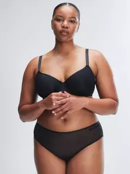 Трусики Savage X Fenty Sheer X, цвет Black Caviar