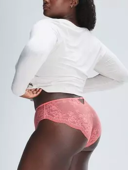 Трусики Savage X Fenty Top Drawer Lace, цвет Peach Out Orange