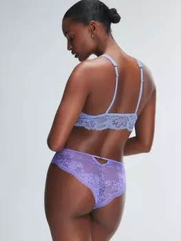 Трусики Savage X Fenty Top Drawer Lace, цвет Wisteria Purple