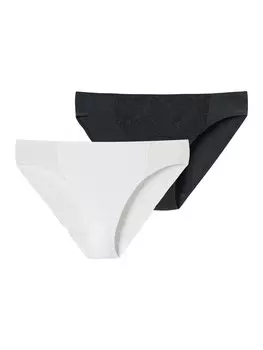 Трусики SCHIESSER Air blickdichte Spitze, черный/белый