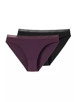 Трусики SCHIESSER Cotton Lace, сливовый