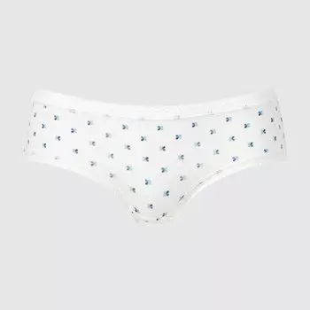 Трусики-шорты Uniqlo Hiphugger Mini Flower, молочный