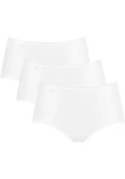 Трусики sloggi "24/7 Microfibre Midi C3P" (упаковка, 3 шт.), из мягкой микрофибры, белый