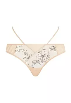 Трусики Spice с вышивкой женские CHANTELLE, цвет 0jk Clay Nude/ Bla