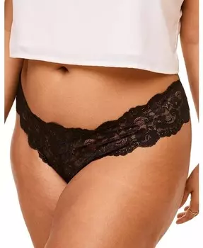 Трусики-стринги больших размеров Aster Adore Me, черный