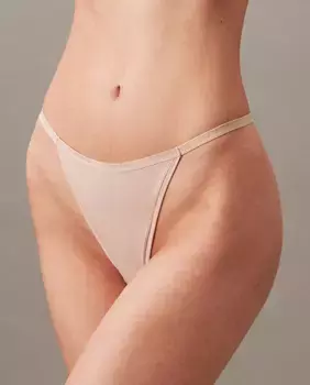 Трусики-стринги - Ideal Micro Calvin Klein, коричневый