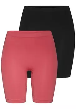 Трусики стринги LASCANA Long Johns, цвет red/black