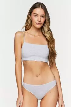 Трусики-стринги с подогревом Forever 21, серый