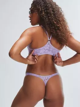 Трусики-стринги Savage X Fenty Lavish Lace, цвет Purple Lavender