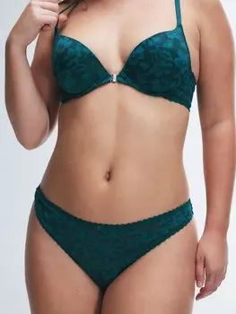 Трусики-стринги Savage X Fenty Lavish Lace, цвет Green Demeanor