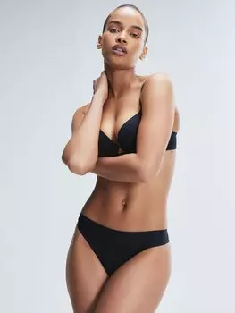 Трусики-стринги Savage X Fenty Microfiber No-Show, цвет Black Caviar