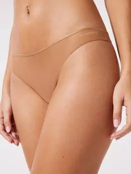 Трусики-стринги Savage X Fenty Sheer X, цвет Sweet Latte Nude