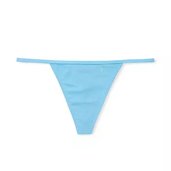 Трусики-стринги Victoria's Secret Stretch Cotton Smooth, голубой