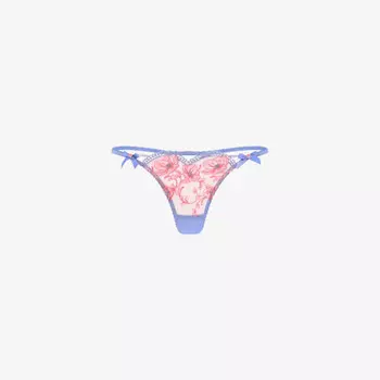Трусики-Стринги Winnette средней посадки из цветочного кружева Agent Provocateur, синий