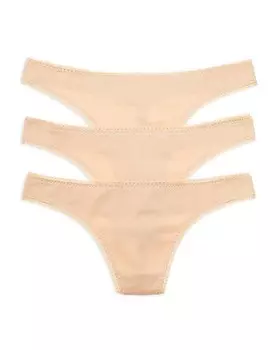 Трусики-танга Cabana из смеси хлопка и бедра, комплект из 3 шт. On Gossamer