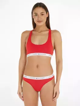 Трусики Tommy Hilfiger Underwear с логотипом на поясе, красный