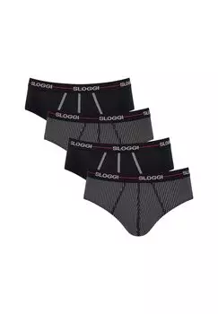 Трусики/трусы миди, набор из 4 шт., старт sloggi, цвет Red Dark Combination